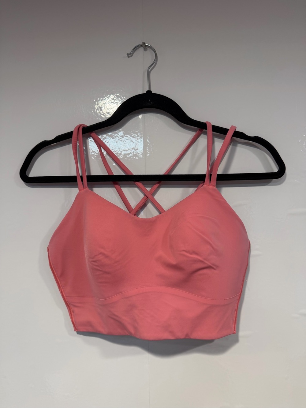 Lululemon Pink Like A Cloud Strappy Bralette Top